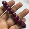 Radiant Natural Ruby Bracelet 10-12mm Rondelle Plain VVS Clarity Crimson Color Unisex July Birthstone Gemstone Jewelry For Power, Passion & Vitality