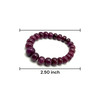 Passionate Natural Ruby Bracelet 9-13mm Rondelle Plain VVS Clarity Crimson Color Unisex July Birthstone Gemstone Jewelry For Success, Fame & Prosperity