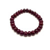 Natural Ruby Bracelet 7-9mm Rondelle Plain VVS Clarity Crimson Color Unisex July Birthstone Gemstone Jewelry Boosts Energy & Motivation