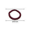 Natural Ruby Bracelet 7-9mm Rondelle Plain VVS Clarity Crimson Color Unisex July Birthstone Gemstone Jewelry Boosts Energy & Motivation