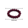 Premium Natural Ruby Bracelet 11-13mm Rondelle Plain VVS Clarity Burgundy Color Unisex July Birthstone Gemstone Jewelry Strengthens Love, Passion & Emotional Warmth