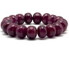 Premium Natural Ruby Bracelet 11-13mm Rondelle Plain VVS Clarity Burgundy Color Unisex July Birthstone Gemstone Jewelry Strengthens Love, Passion & Emotional Warmth