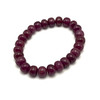Modern Natural Ruby Bracelet 8-9mm Rondelle Plain VVS Clarity Burgundy Color Unisex July Birthstone Gemstone Jewelry Activates the Root & Heart Chakras