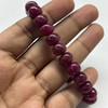 Modern Natural Ruby Bracelet 8-9mm Rondelle Plain VVS Clarity Burgundy Color Unisex July Birthstone Gemstone Jewelry Activates the Root & Heart Chakras