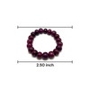Minimalist Natural Ruby Bracelet 11-14mm Rondelle Plain VVS Clarity Burgundy Color Unisex July Birthstone Gemstone Jewelry Attracts Success & Recognition