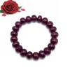 Natural Ruby Bracelet | Rondelle Smooth 10-12mm Beads 21 Pcs 230 Carats | Crimson Red VVS Clarity | For Her Precious Gemstone Jewelry