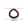 Natural Ruby Bracelet 10-11mm Rondelle Plain VVS Clarity Crimson Color Unisex July Birthstone Gemstone Jewelry For Love, Attraction & Motivation