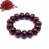 Natural Ruby Bracelet | 15–16mm Smooth Rondelle Beads 15 Pcs 448 Carats | Scarlet Red VVS Clarity | Fine Gemstone Jewelry