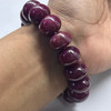 Ruby Natural Bracelet 15-16mm Rondelle Plain VVS Clarity Crimson Color Unisex July Birthstone Gemstone Jewelry Improves Focus & Self-Confidence