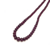 Ruby Natural Bead Necklace | 4–10mm Smooth Rondelle Beads 122 Pcs 233 Carats | Burgundy Red VVS Clarity | 22.5 Inch Precious Gemstone Jewelry