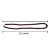 Natural Polished Ruby Necklace | 7–13mm Smooth Rondelle Beads 81 Pcs 405 Carats | Deep Burgundy Red VS Clarity | 22 Inch Elegant Gemstone Jewelry