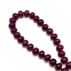 Ruby Beaded Necklace | 10–11mm Smooth Rondelle Beads 81 Pcs 728 Carats | Rich Crimson Red VVS Clarity | 27 Inch Precious Gemstone Jewelry