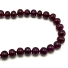 Crimson Red Ruby Necklace | 10–11mm Smooth Rondelle Beads 74 Pcs 772 Carats | VVS Clarity | 27 Inch Fine Gemstone Jewelry