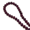 Crimson Red Ruby Necklace | 10–11mm Smooth Rondelle Beads 74 Pcs 772 Carats | VVS Clarity | 27 Inch Fine Gemstone Jewelry