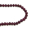 Natural Fine Ruby Necklace | 11–12mm Smooth Rondelle Beads 74 Pcs 853 Carats | Scarlet Red VVS Clarity | 27 Inch Premium Gemstone Jewelry