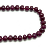 High Premium Natural Ruby Necklace | 12–13mm Smooth Rondelle Beads 69 Pcs 1067 Carats | Scarlet Red VVS Clarity | 27 Inch Classic Gemstone Jewelry