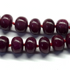 Natural Polished Ruby Necklace | 13–14mm Smooth Rondelle Beads 63 Pcs 1187 Carats | Crimson Red VVS Clarity | 26 Inch Elegant Precious Gemstone Jewelry