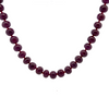 Natural Authentic Ruby Bead Necklace | 11–12mm Smooth Rondelle Beads 69 Pcs 883 Carats | Rich Crimson Red VVS Clarity | 27 Inch High-Value Gemstone Jewelry