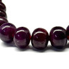 Natural Pure Ruby Necklace | 11–14mm Rondelle Smooth Beads 54 Pcs 912 Carats | Crimson Red VVS Clarity | 22.4 Inch Luxury Precious Gemstone Jewelry