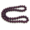 Natural Pure Ruby Necklace | 11–14mm Rondelle Smooth Beads 54 Pcs 912 Carats | Crimson Red VVS Clarity | 22.4 Inch Luxury Precious Gemstone Jewelry
