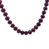 Natural Pure Ruby Necklace | 11–14mm Rondelle Smooth Beads 54 Pcs 912 Carats | Crimson Red VVS Clarity | 22.4 Inch Luxury Precious Gemstone Jewelry