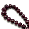 Premium-Grade Natural Ruby Necklace | 16–23mm Smooth Rondelle Beads 45 Pieces 2100 Carats | Crimson Red VVS Quality | 25 Inch Elegant Gemstone Jewelry
