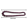 Precious Natural Ruby Necklace | 15–21mm Rondelle Smooth Beads 46 Pcs 2033 Carats | Crimson Red VVS Clarity | 24.4 Inch Premium Gemstone Jewelry
