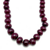 Precious Natural Ruby Necklace | 15–21mm Rondelle Smooth Beads 46 Pcs 2033 Carats | Crimson Red VVS Clarity | 24.4 Inch Premium Gemstone Jewelry