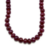 High Quality Natural Ruby Necklace | 9–10mm Smooth Rondelle Beads 87 Pcs 620 Carats | Crimson Red VVS Clarity | 26.4 Inch Fine Precious Gemstone Jewelry