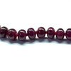 Natural Ruby Bead Necklace | 9–10mm Rondelle Smooth Beads 90 Pcs 617 Carats | Crimson Red VVS Quality | 27 Inch Luxury Standard Gemstone Jewelry