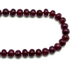Mine-Sourced Natural Ruby Necklace | 9–11mm Smooth Rondelle Beads 80 Pcs 739 Carats | Rich Crimson Red VVS Clarity | 27 Inch Premium Gem Jewelry