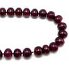 Natural Genuine Ruby Necklace | 14–15mm Rondelle Smooth Beads 56 Pieces 1352 Carats | Deep Crimson Red VVS Quality | 25 Inch Fine Gemstone Jewelry