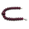 Natural Ruby Rondelle Plain Beaded Bracelet Genuine Red Ruby Gemstone Jewelry for Love, Energy & Elegance
