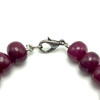 Natural Ruby Rondelle Plain Beaded Bracelet Genuine Red Ruby Gemstone Jewelry for Love, Energy & Elegance