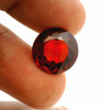 Natural Spessartite Garnet Gemstone Certified Round Flower Cut Intense Orange Color 7.85 Carat Flawless Clarity 11.8x11.8mm January Birthstone Jewellery For Vitality & Creativity Crystal for Passion & Strength