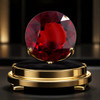 Natural Spessartite Garnet Gemstone Certified Round Flower Cut Intense Orange Color 7.85 Carat Flawless Clarity 11.8x11.8mm January Birthstone Jewellery For Vitality & Creativity Crystal for Passion & Strength
