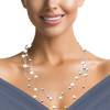 Natural Freshwater Pearl Round & Ovals White Gray Color Elegant Chic Necklace Jewelry