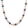 Freshwater Pearl Necklace Round 8mm Fusion of White Pink Grey Color Charming Jewelry