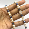 Natural Freshwater Pearl 8mm White/Pink/Grey Color Charming Necklace Jewelry