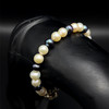 Freshwater Pearl Bracelet Cool White Color Button Shape June Birthstone Jewelry Sophistication with Gentle Feminine Peaceful Energy