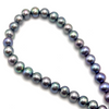 Freshwater Pearl Strand | 10mm Gray Color Round | 45 Pcs 250 Carats | 15.5 Inch | High Luster Pearl Strands Jewelry Making