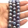 Freshwater Pearl Gray Color Round VVS1 Clarity 10mm 45 Pcs Strand for Wisdom Intuition and Tranquility
