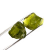 Natural Peridot Arizona Uncut Rough 44 Carats (2 Pcs) AAAAA Quality Earth Mined Finest Raw Gemstone August Birthstone