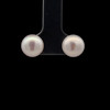 Freshwater Pearl Silver Pink Stud Earrings with a Gentle Radiant Glow