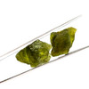 Natural Peridot Rough Arizona Mines 38.54 Carats 2 Pcs Uncut Olive Green Color Rock Raw Gemstone Pair Jewelry Making