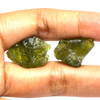 Natural Peridot Rough Arizona Mines 38.54 Carats 2 Pcs Uncut Olive Green Color Rock Raw Gemstone Pair Jewelry Making