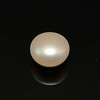 Freshwater Pearl 10.40mm Button/Rondelle Plain Smooth 1 Piece 5.81 Carats Flawless Clarity Cream Pink Color Drilled Pearly Luster Jewelry Making June Birthstone