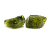 Natural Peridot Rough Arizona Mines 55.38 Carats 2 Pcs Uncut Raw Pair Gemstone 23x10-24x12mm Rock August Birthstone for Stress Relief