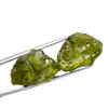 Natural Peridot Rough Arizona Mines 53.41 Carats 2 Pcs Uncut Raw Gemstone Pair 24x16-24x17mm Rock August Birthstone for Self Transformation