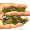 Natural Peridot Rough Arizona Mines 123 Carats 9 Pcs Uncut Raw Gemstone 19x7-24x12mm Rock August Birthstone for Abundance